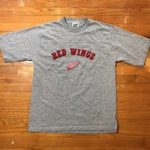 VTG Lee Sports 90s Detroit Red Wings T Shirt Puff